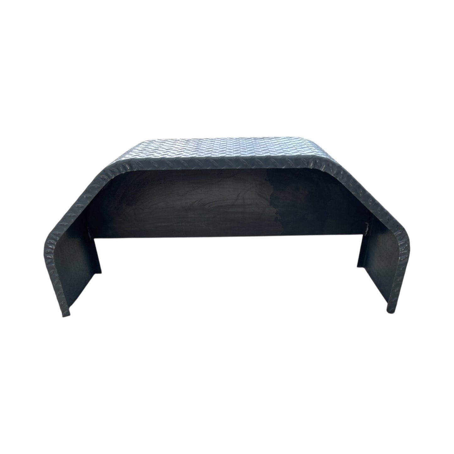 36”x10”x17” Single Axle Diamond Plate Trailer Fenders – Heavy Duty Steel, With Backing Plates